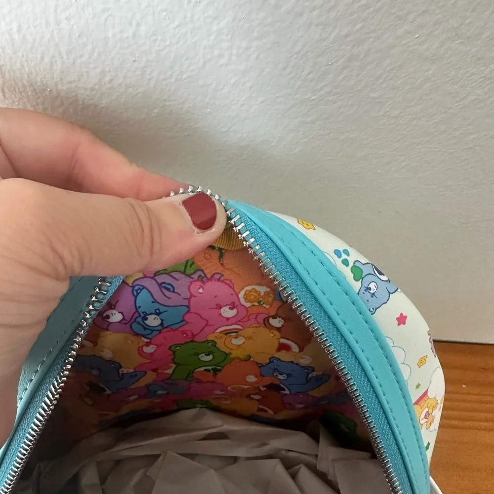 Loungefly 40th Anniversary Care Bears Rainbow Mini Backpack New One Size - Picture 9 of 12